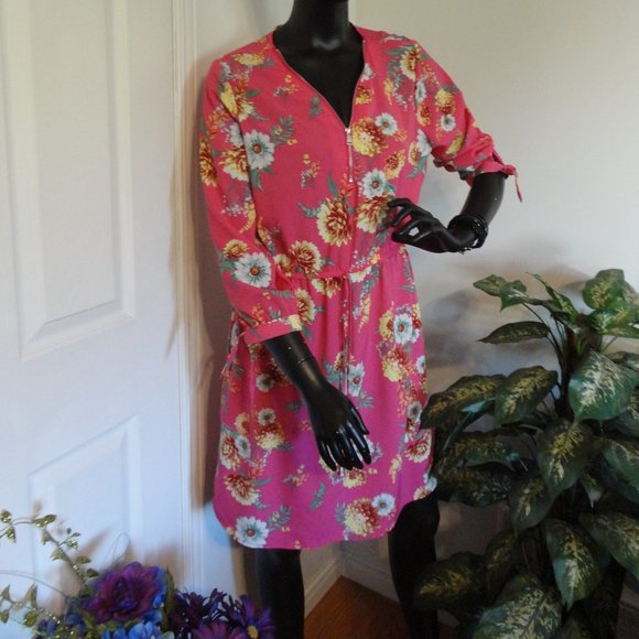 Fuchsia dress, Lily Morgan, Large - Picture 1 of 2